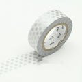 Dots and paper tape in silver, light blue, white, and coffee for DIY hand account stickers