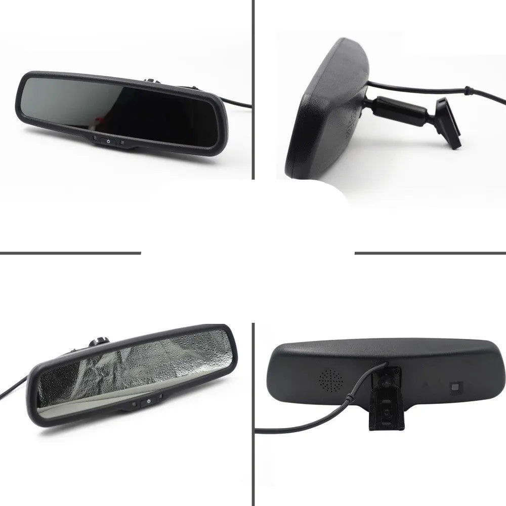 4.3 inch auto dimming rearview mirror monitor with TFT LCD screen and replacement bracket