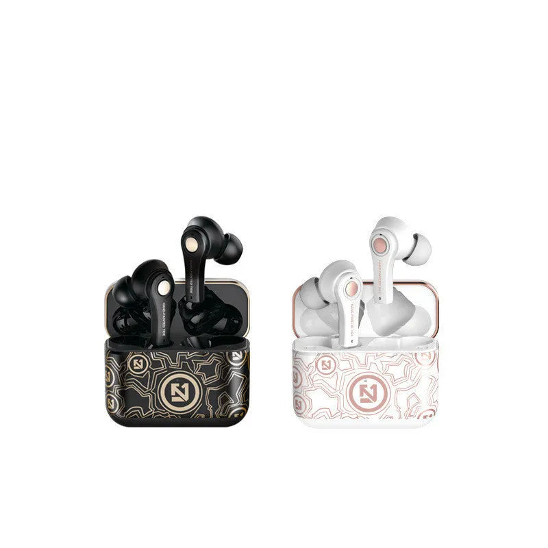 TWS Touch TS-100 wireless in-ear headphones with charging case in black or white