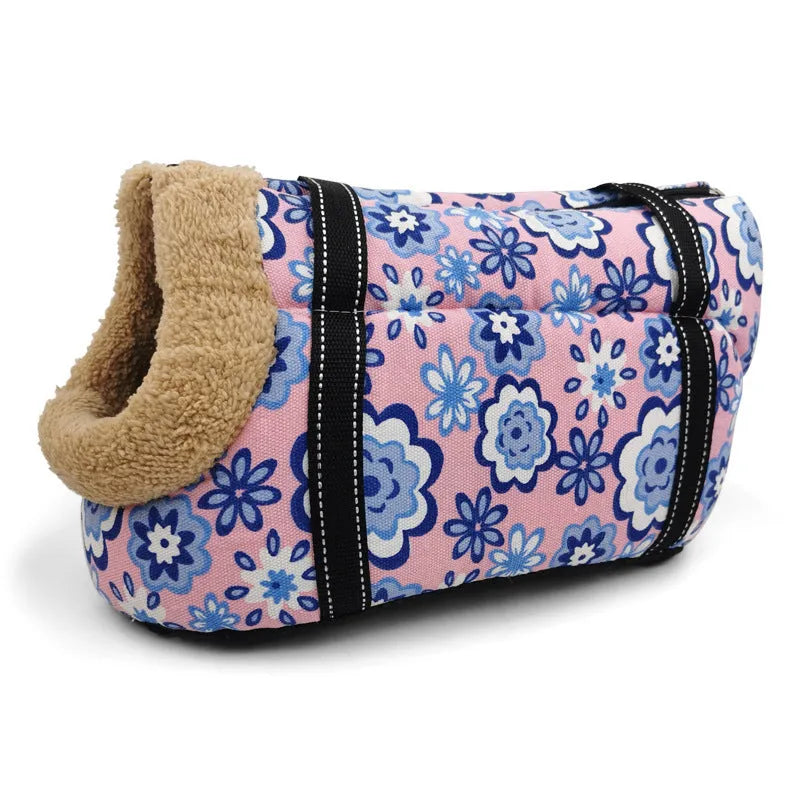 Multi purpose warm canvas cotton pet carrier in camo style for dogs and cats, size S and L