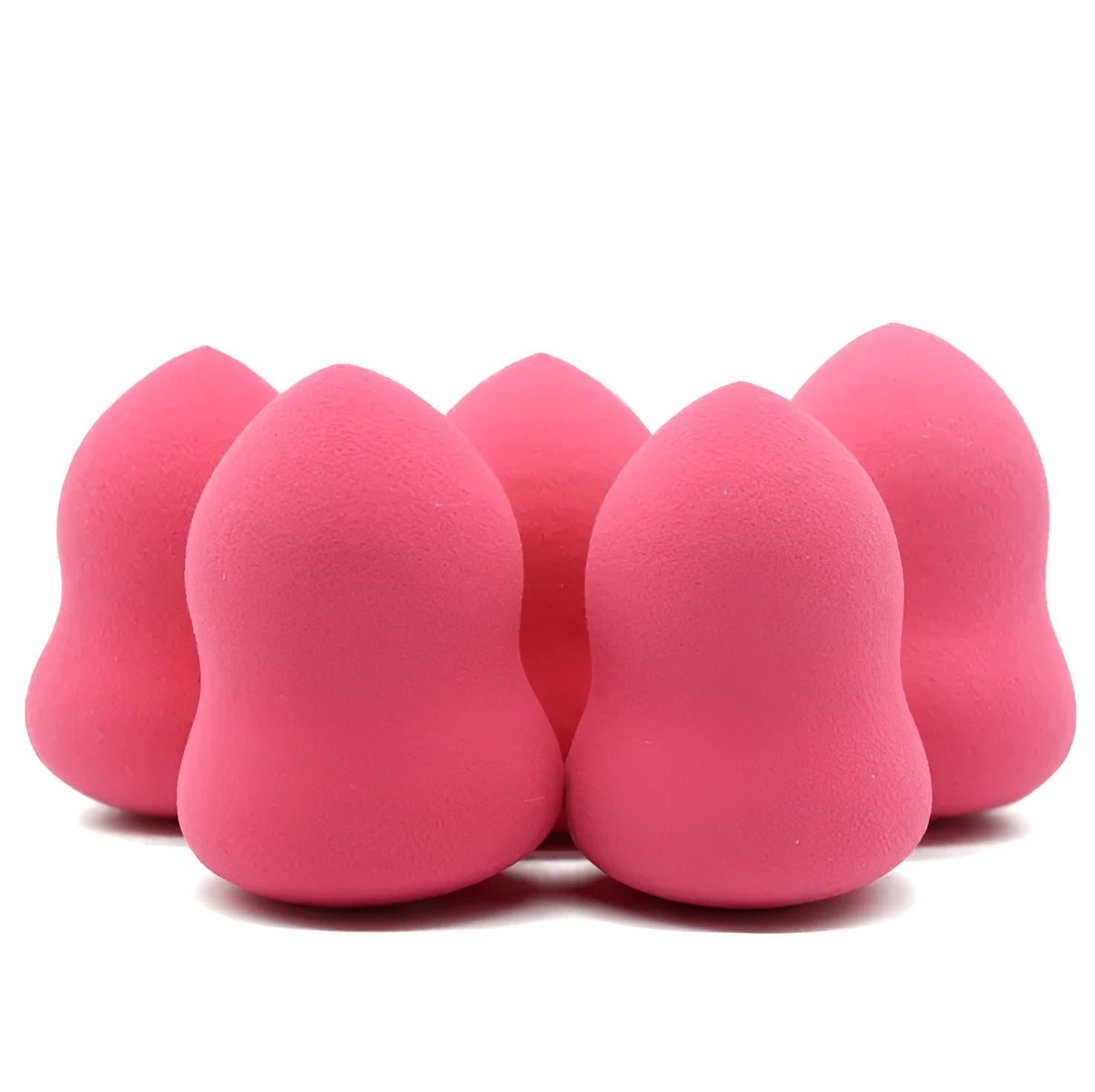 Pink hydrophilic non-latex makeup foundation sponge cosmetic puff 4x4x5.6 cm