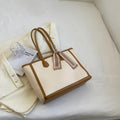 Soft PU tote shoulder bag with open outer pocket showing black, brown, and coffee colour options