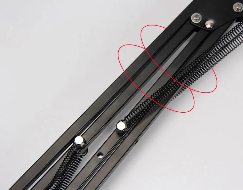 Adjustable black and white phone tablet stand showing different viewing angles
