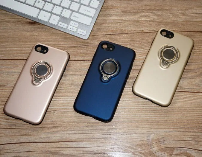 Magnetic phone case for iPhone in multiple colour options showing front and back views