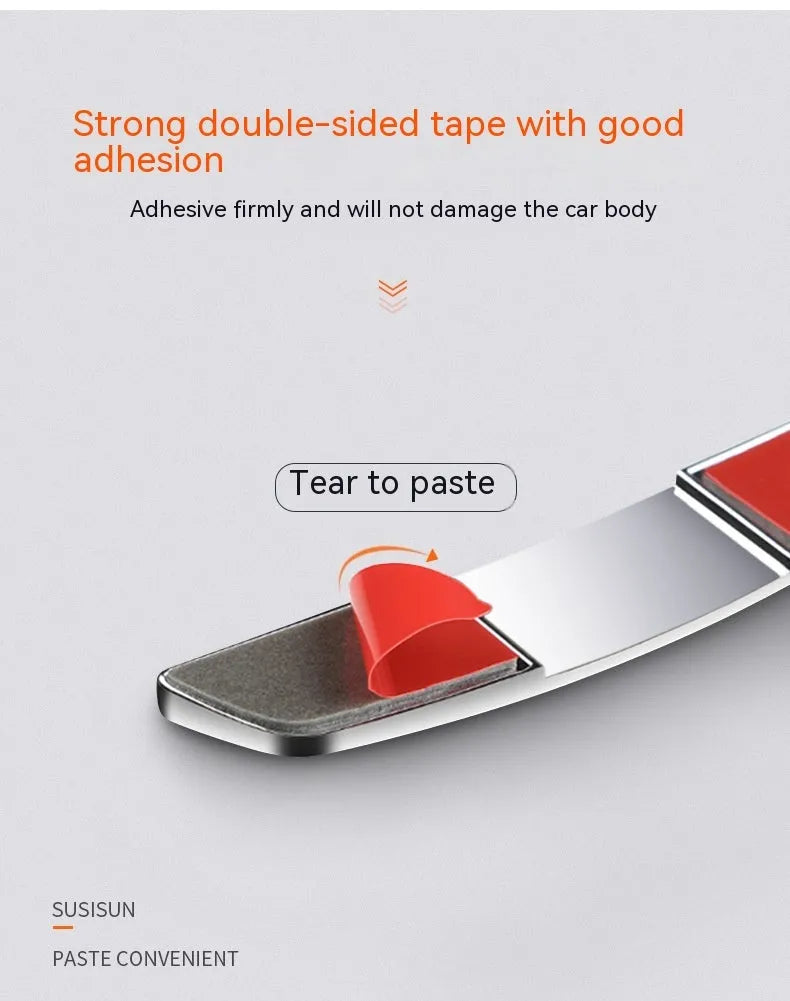 Four black silicone car door bumper strips for edge protection, each measuring 9.5cm by 2cm.