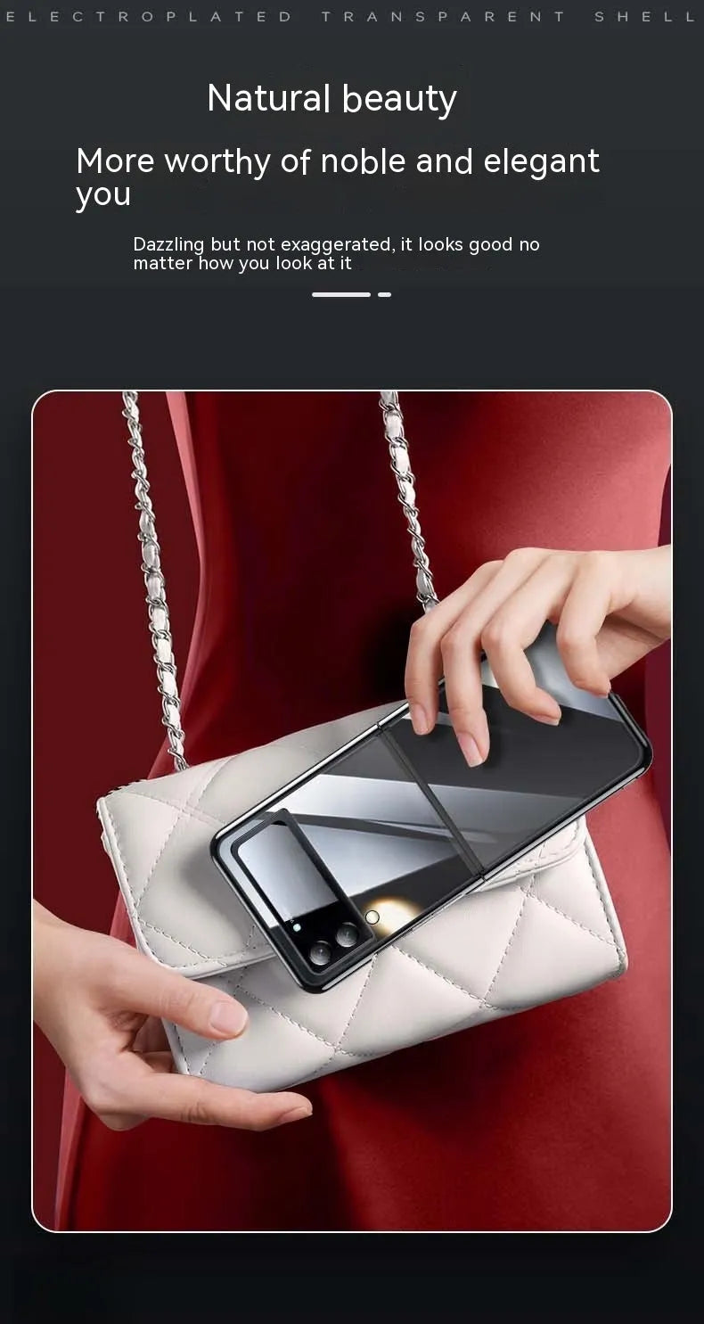 Hard PC phone case for Samsung Z Flip 3 and Flip 4 5G in black