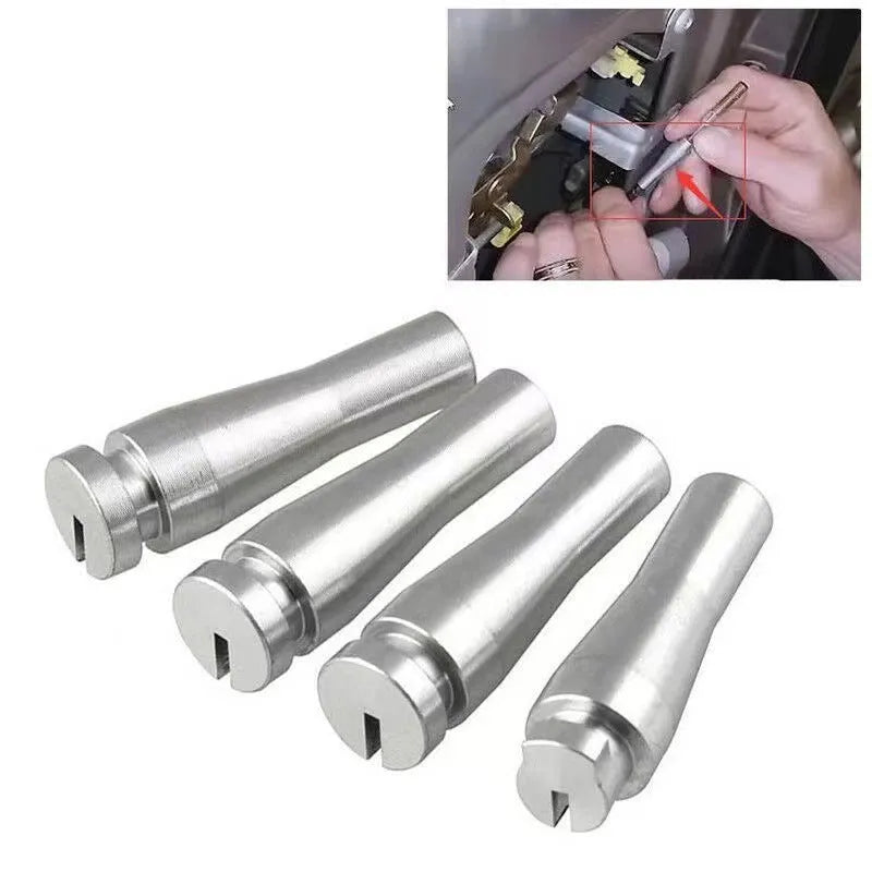 Silver aluminium alloy car door lock cable repair kit for Ford F150 F250 F350 rear cab latch.