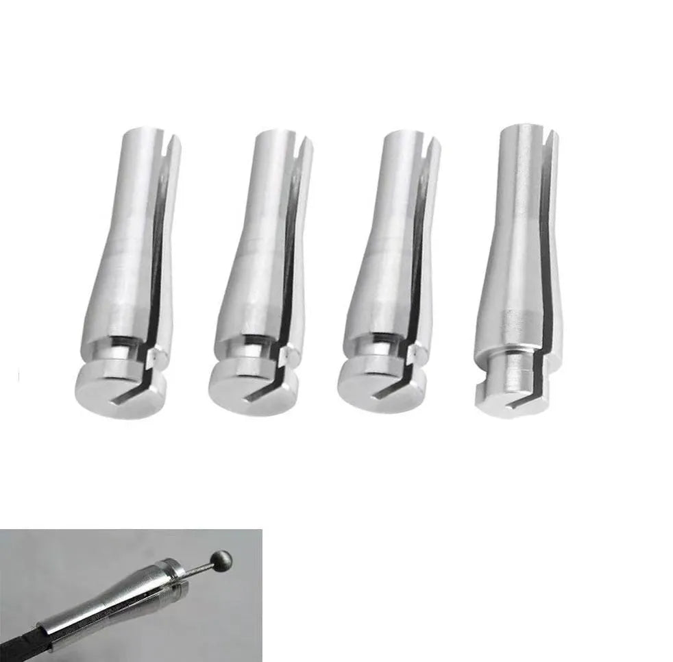 Silver aluminium alloy car door lock cable repair kit for Ford F150 F250 F350 rear cab latch.