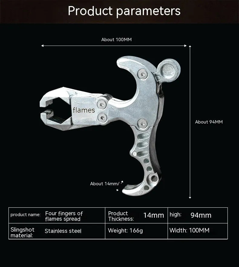 Zinc alloy archery release aid with two-axis harpoon clip mechanism for controlled bow string release