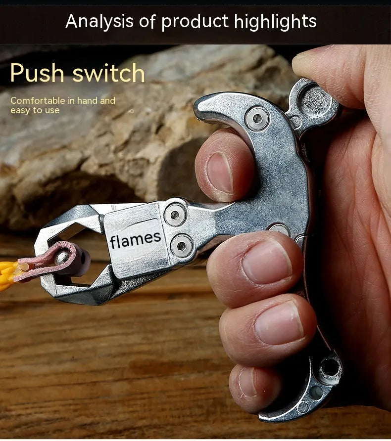 Zinc alloy archery release aid with two-axis harpoon clip mechanism for controlled bow string release