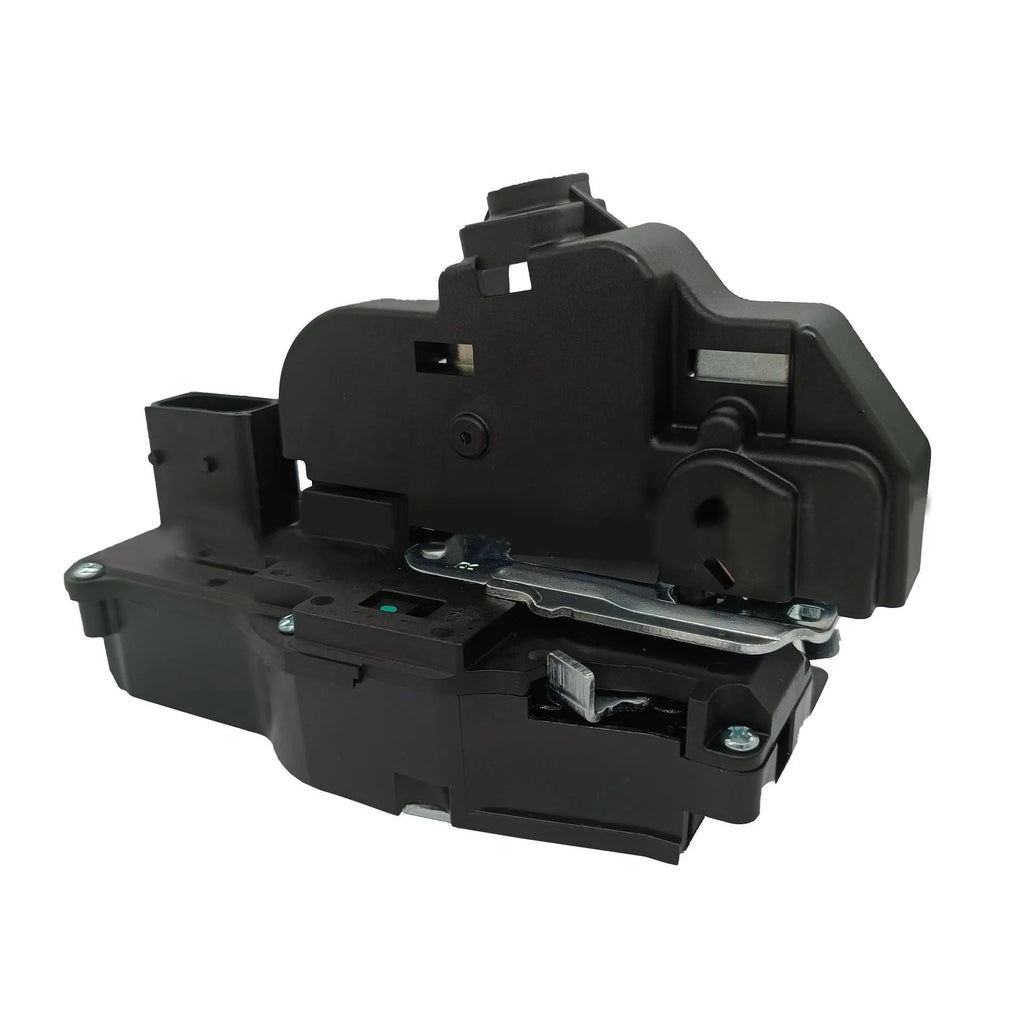 Black plastic door lock actuator for Cadillac SLS right front door