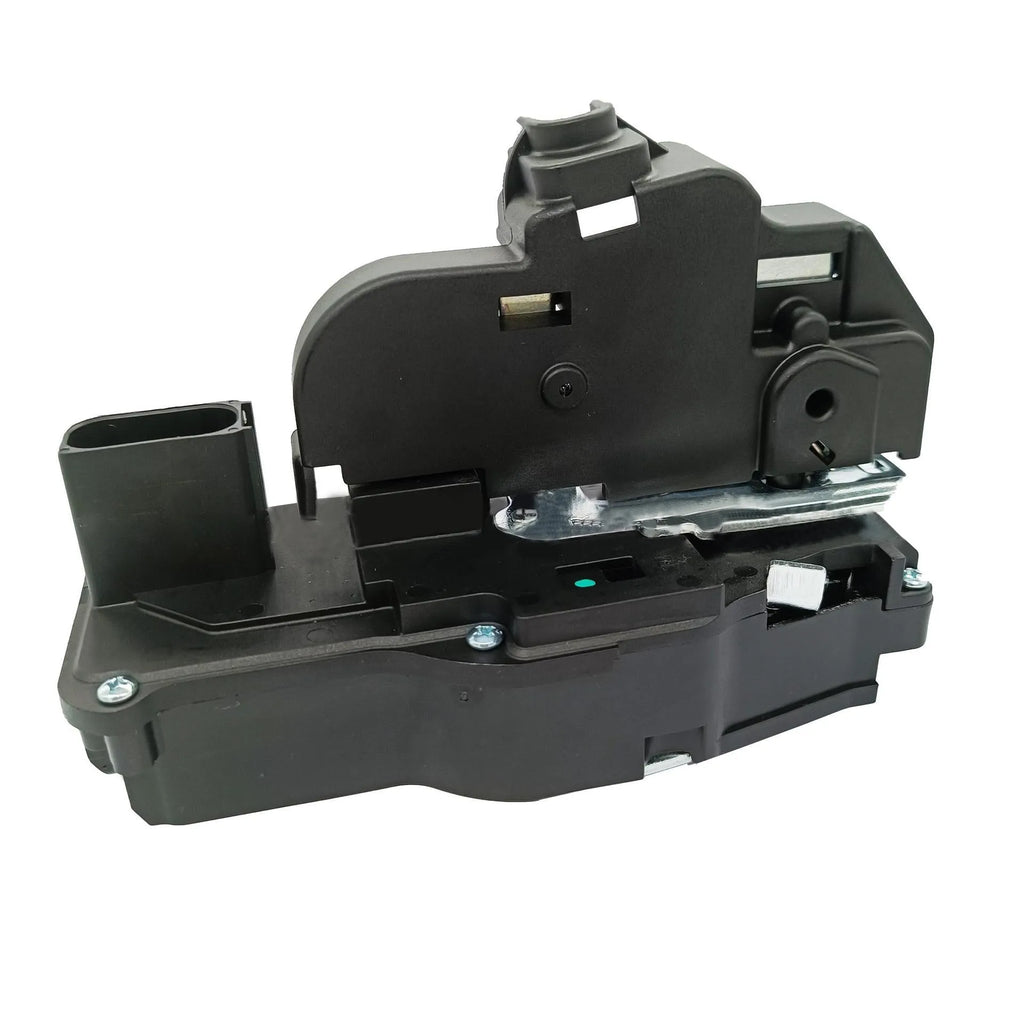Black plastic door lock actuator for Cadillac SLS right front door