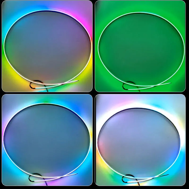 Car interior ambient lighting kit with LED Magic Colour streamer effect and dual control options