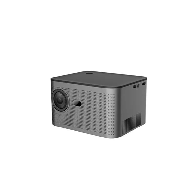 HY350 small household mini portable projector with multiple plug options for indoor home cinema use