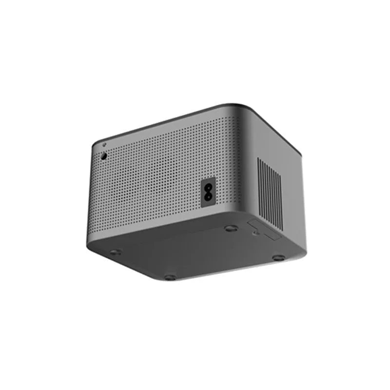 HY350 small household mini portable projector with multiple plug options for indoor home cinema use