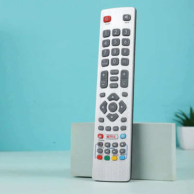 Silver gray YouTube NETF LIX remote control, 10 m transmission distance, audio-visual accessory, 1PC