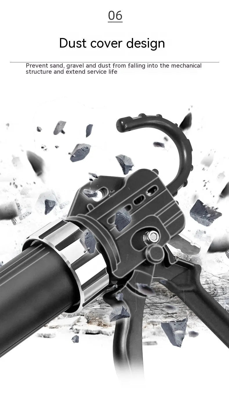13 bearing aluminium alloy automatic adhesive breaking glass glue gun for sealants