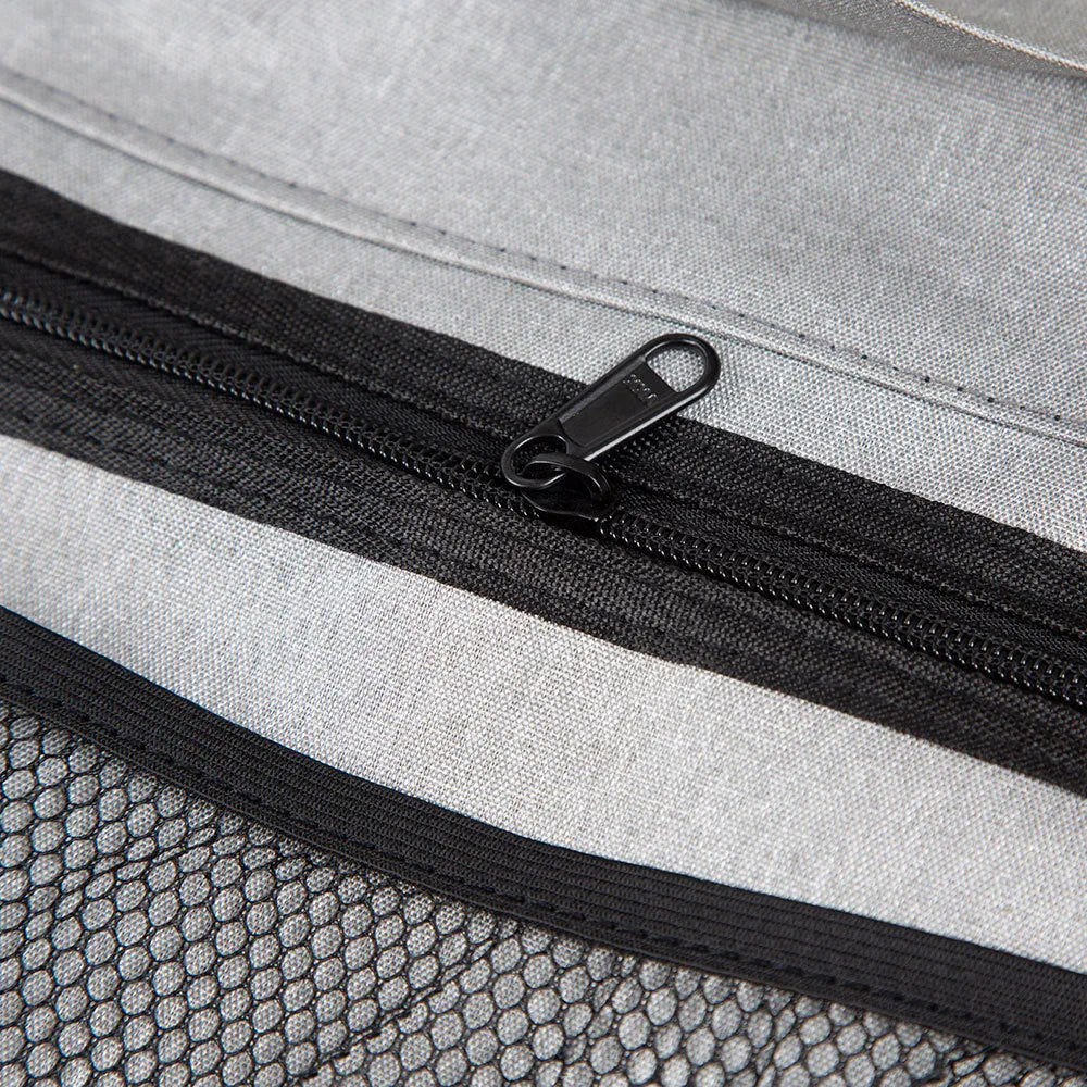 Black car hanging storage bag with carrying handle made from waterproof Oxford cloth