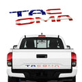 Takuma pickup truck tail box 3D car labeling acrylic sticker, national flag design, 31x4.5x0.5cm