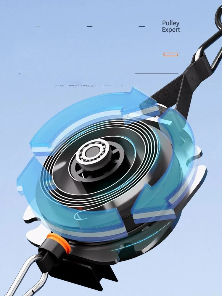 Adjustable chest expander fitness equipment with resistance settings from 2-20kg