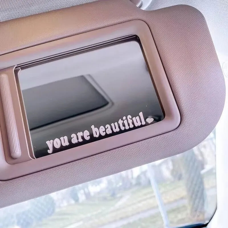 You Are Beautiful sport PVC vinyl sticker in multiple colour options showing dimensions