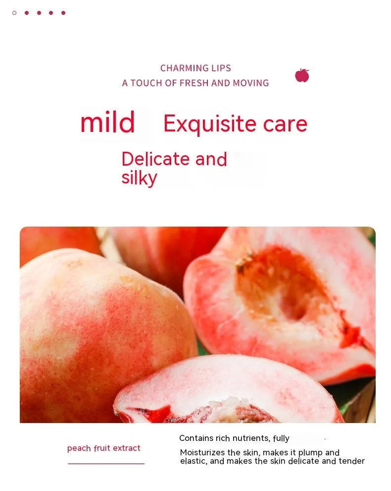 Peach lactic acid bacteria vitamin E body lotion 100g mild moisturising body cream tube for general use