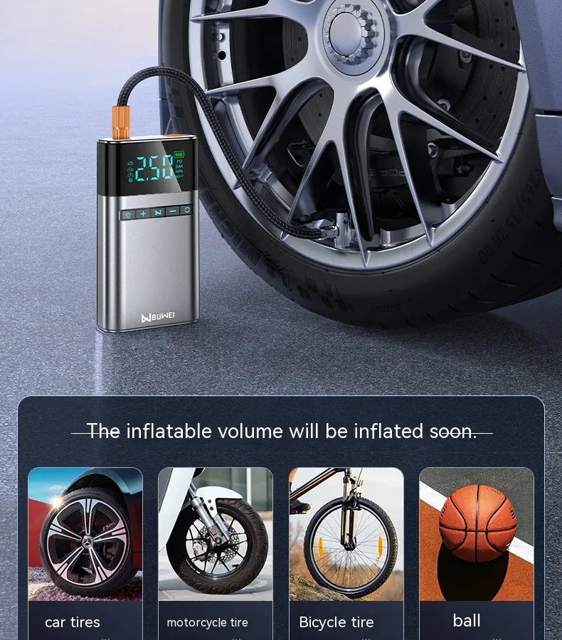 12400mAh car jump starter emergency power supply with aluminium alloy housing and LED light