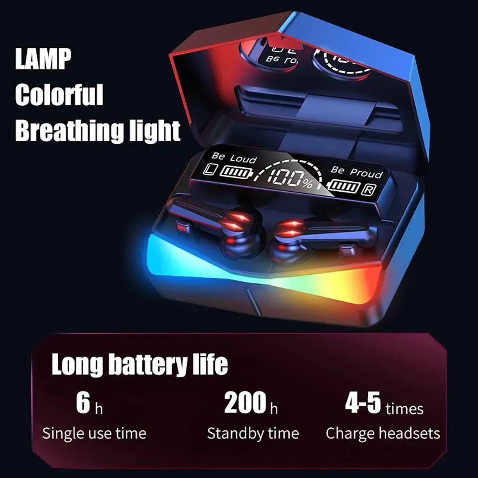 TWS-M28 low latency true wireless e-sports Bluetooth headset in M28 Jerry colour with PC ABS build