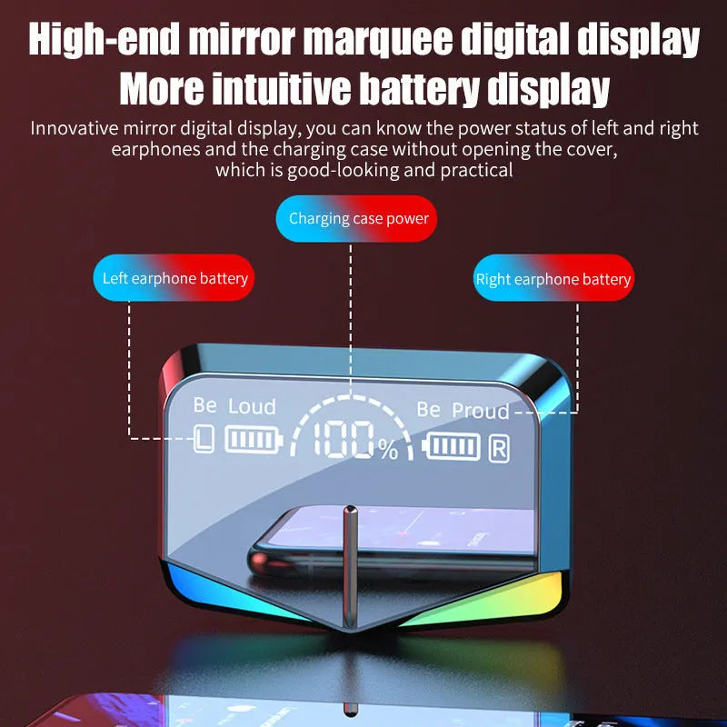 TWS-M28 low latency true wireless e-sports Bluetooth headset in M28 Jerry colour with PC ABS build