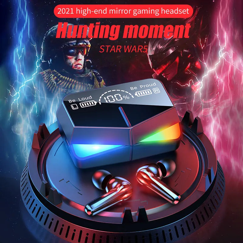 TWS-M28 low latency true wireless e-sports Bluetooth headset in M28 Jerry colour with PC ABS build