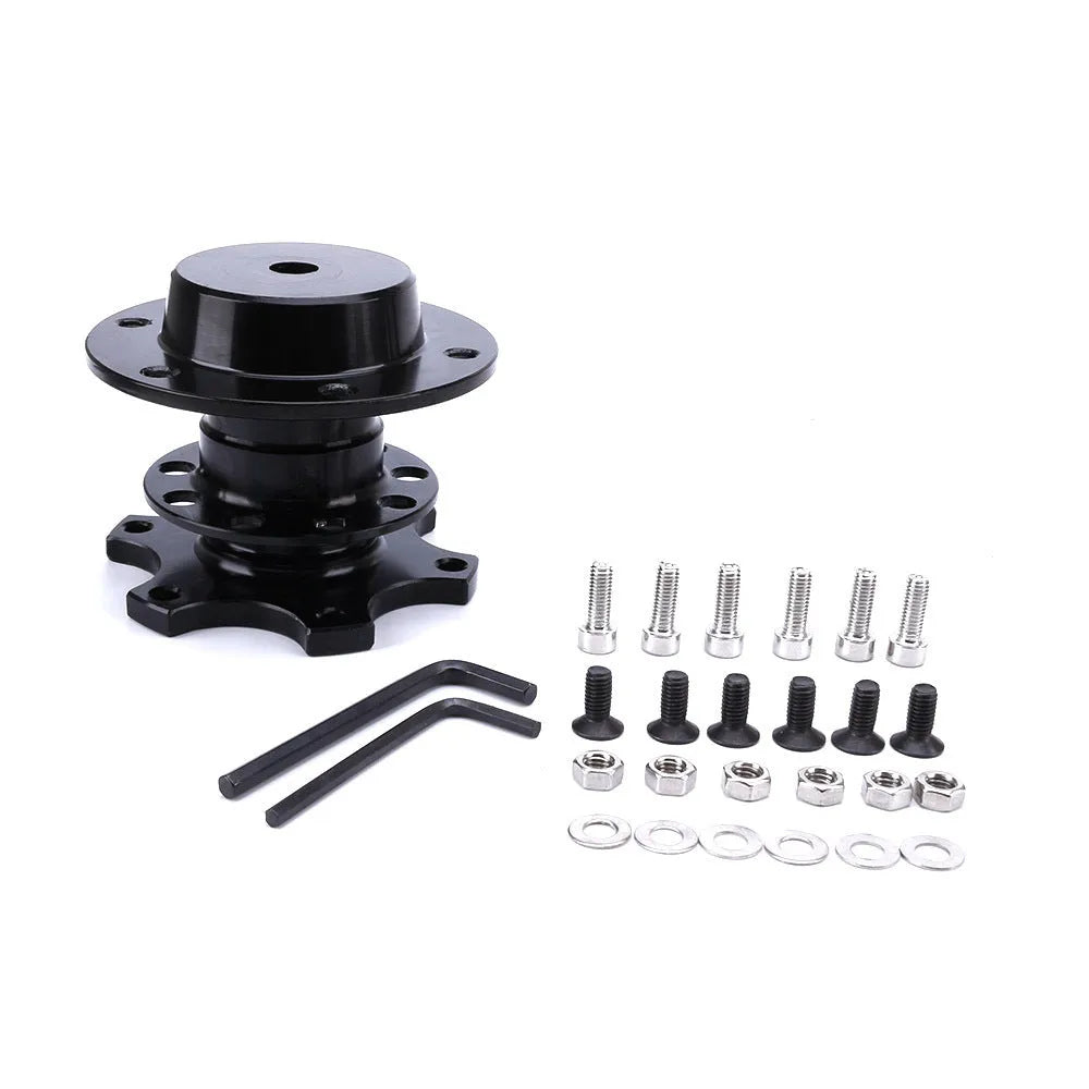 Car steering wheel quick release adapter in various colours for vehicle modification