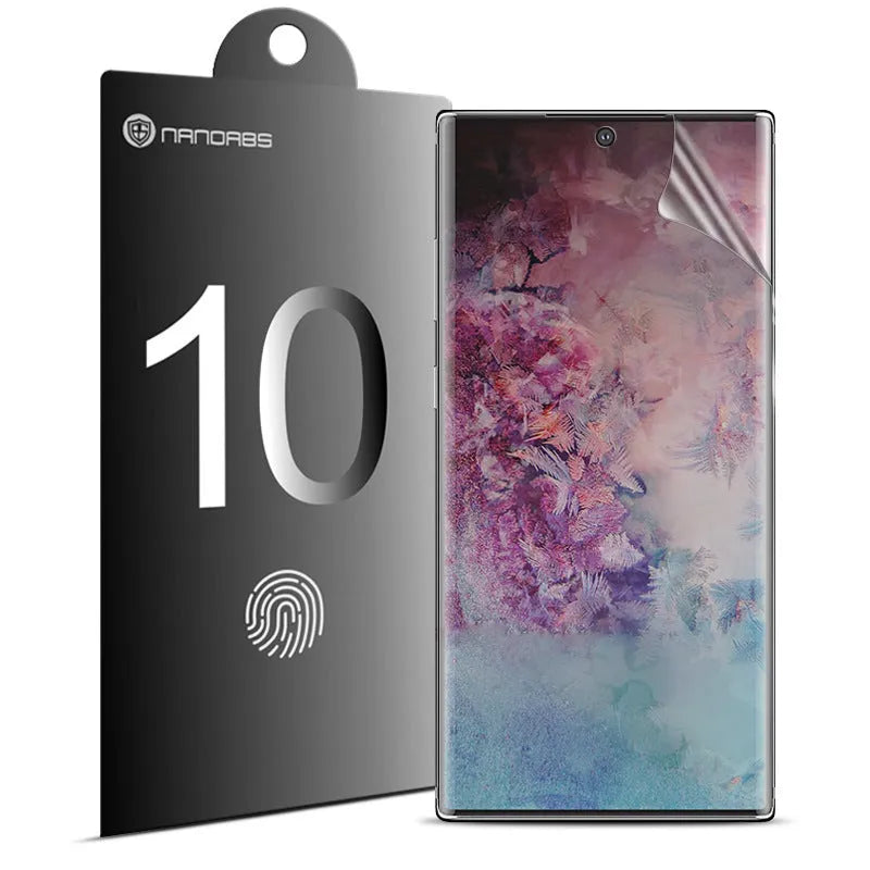Full screen TPU privacy film for Samsung Galaxy Note and S series, anti-reflective matte finish.