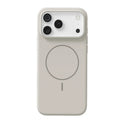 Frosted matte magnetic MagSafe phone case for iPhone 17 series in black colour.