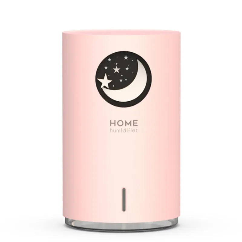 HOME M107+ USB humidifier in white with 700ml tank, compact desktop size 167x102x102 mm