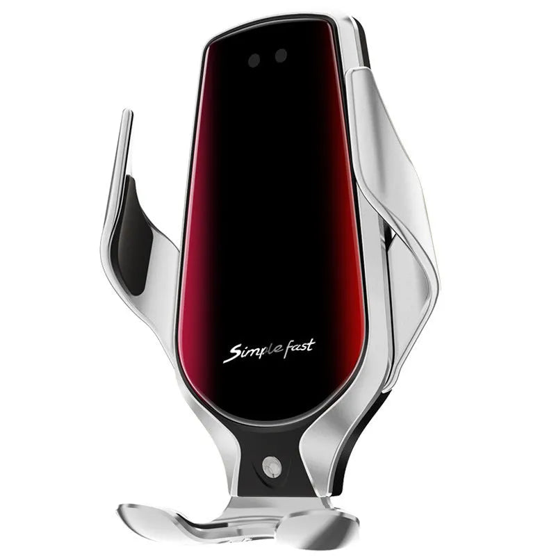 Magic Clip R3 car phone holder with dual charging ports mounted on dashboard