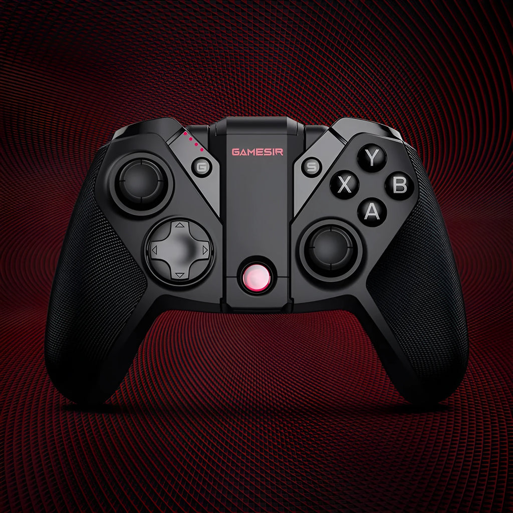 Black Gaishi game console handle with Type-C interface, vibration mode and ABS body