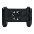 Black Cooling Bluetooth P2 mobile game controller for iPhone on a dark background.