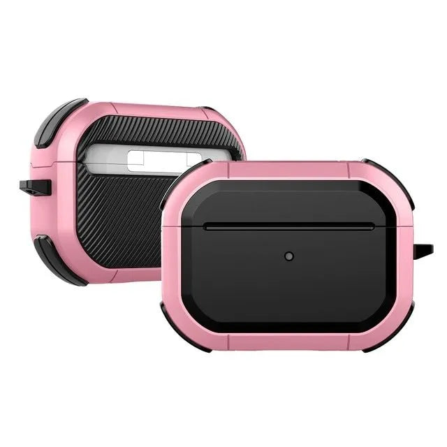 AirPods 1, 2 and Pro protective shell case in multiple colours showing TPU and PC construction