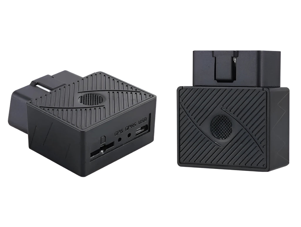 Black ABS car OBD GPS tracker model STR03 with satellite positioning and five alarm modes