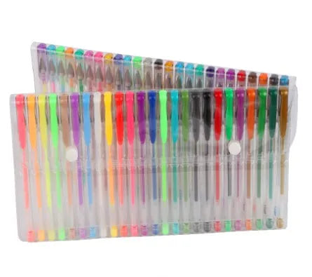 Pack of colour gel pens with a 2.2mm ballpoint, shown in 25 or 50 piece quantities.