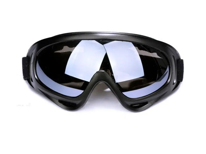 Windproof sand goggles with polycarbonate lens, ventilation system, and multiple colour options for motorcycles and outdoor sports
