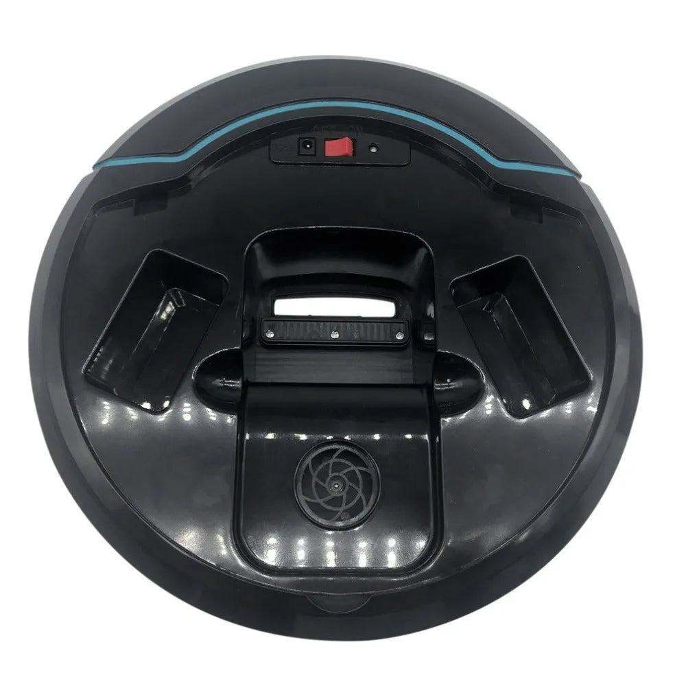 Smart robot vacuum cleaner 22.8cm ABS plastic automatic induction sweeper black