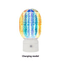 Creative small rechargeable night lamp with electrodeless dimming and rotating head, 160mm x 260mm