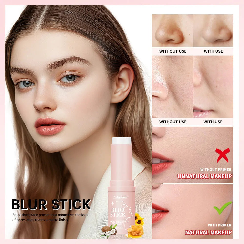 Lakerain Pore Invisible Base Stick Matte in its packaging, a brightening and moisturising makeup stick.