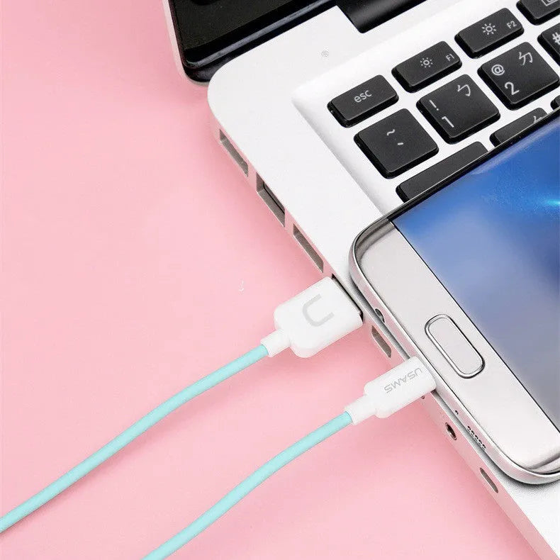USB charging cable for Android phones in multiple colours with 1 metre length