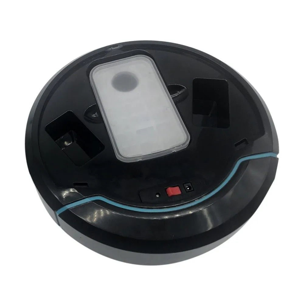 Smart robot vacuum cleaner 22.8cm ABS plastic automatic induction sweeper black