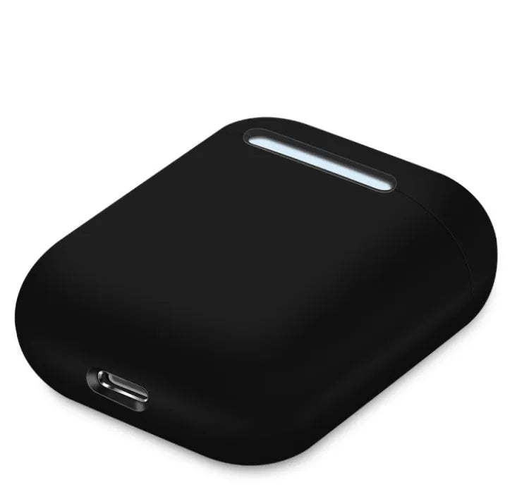 Split-design silicone protective cover for Apple AirPods charging case in a selected solid colour.
