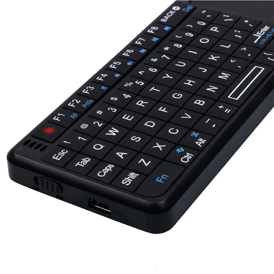 Compact wireless keyboard for laptop, desktop PC, and tablet, slim cordless design for home office typing