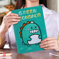 Cartoon design imitation leather protective sleeve for Apple iPad with a free screen protector.