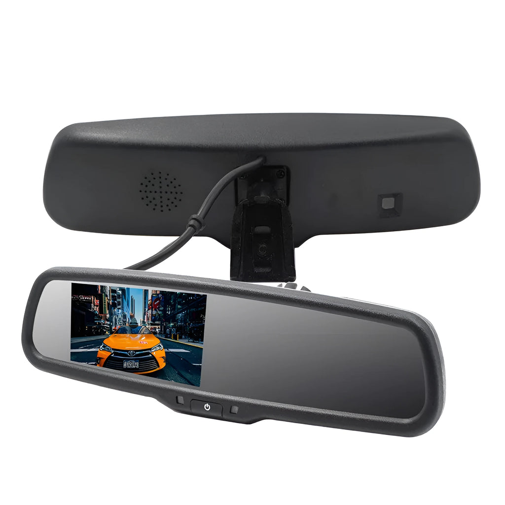 4.3 inch auto dimming rearview mirror monitor with TFT LCD screen and replacement bracket